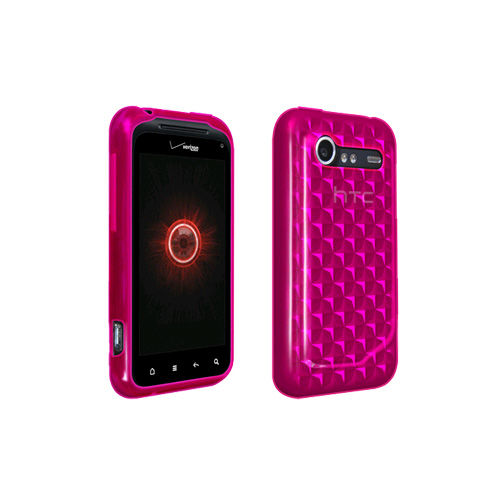 OEM Verizon High Gloss Silicone Case for HTC DROID Incredible 2 6350 (Pink)