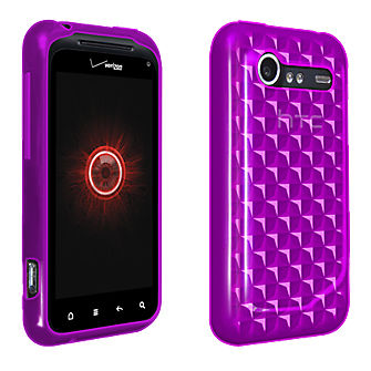 OEM Verizon High Gloss Silicone Case for HTC DROID Incredible 2 6350 (Purple)