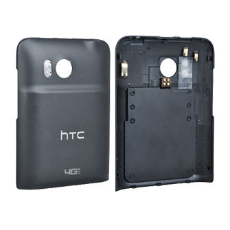 OEM HTC ThunderBold Wireless Charging Battery Cover / Battery Door BRC-540 (Black)