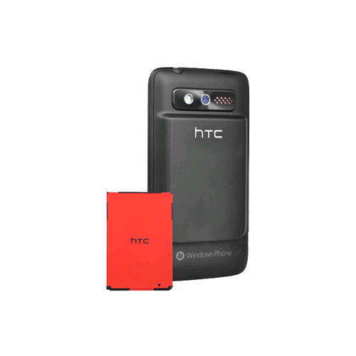 OEM HTC Trophy 6985 Extended Battery & Battery Door Combo (Black)