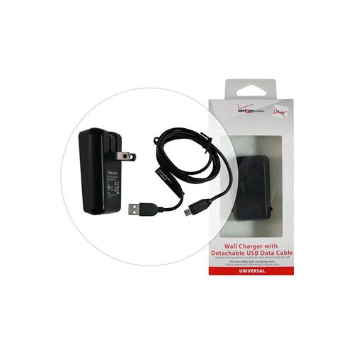 OEM Verizon Mini USB Home/Travel Charger (MINIUSBDTVL) - Black