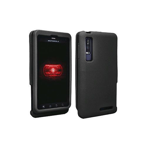 OEM Verizon Snap-On Silicone Cover Case for Motorola Droid 3 (Black)