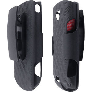 OEM Verizon Rubberized Hard Case & Holster Combo for Samsung Gem i100 - Black