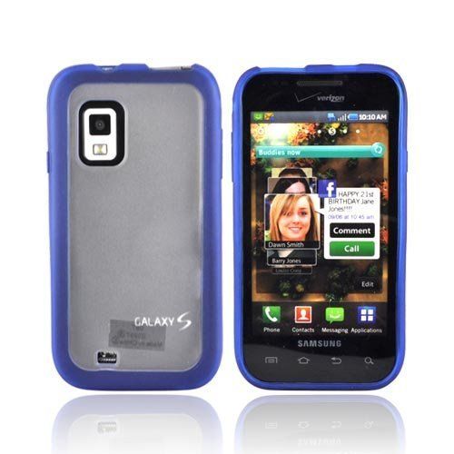 Verizon Dual Cover Case for Samsung Fascinate SCH-I500, Galaxy S (Blue/Clear)