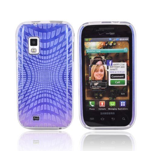 OEM Verizon Double Cover Case for Samsung Galaxy S Fascinate i500 (Purple & Blue Gradient)