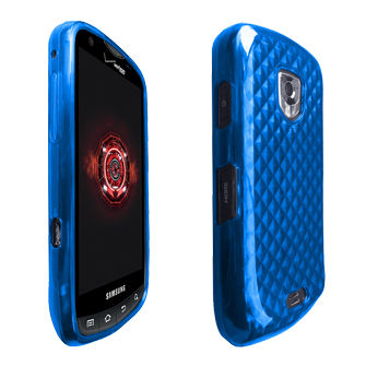 OEM Verizon High Gloss Silicone Case for Samsung Droid Charge SCH-I510 (Blue)