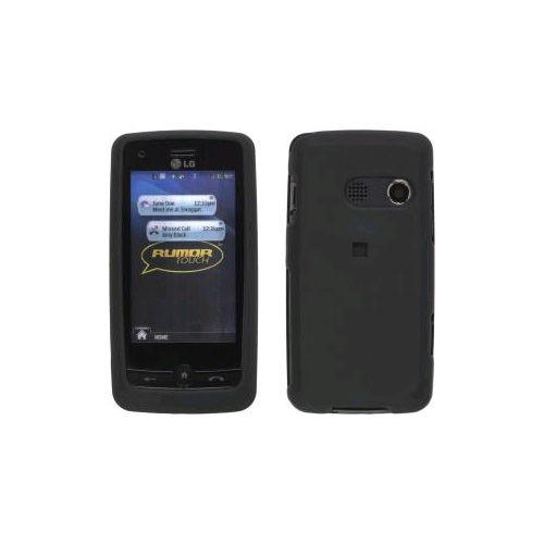 Soft Touch Case for LG Rumor Touch / Banter Touch LN510 - Black