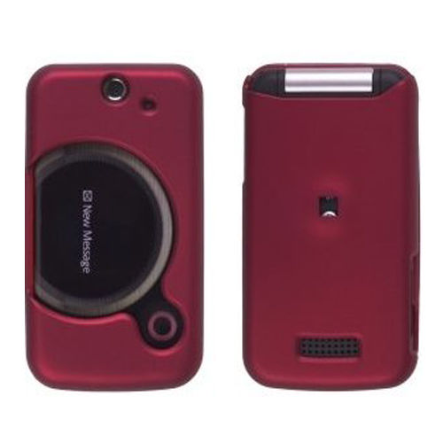 Wireless Solutions Soft Touch Snap-On Case for Sony Ericsson T717 Equinox - Red