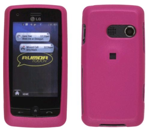 Soft Touch Case for LG Rumor Touch / Banter Touch LN510, Dark Pink