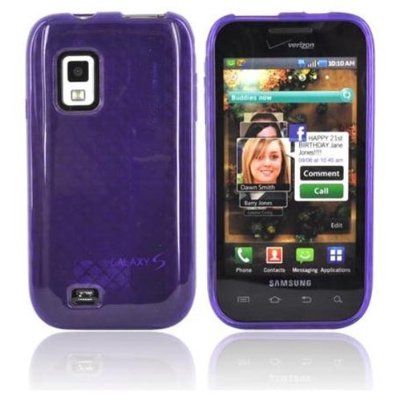 OEM Verizon High Gloss Silicone Case for Samsung Fascinate SCH-I500 (Purple)