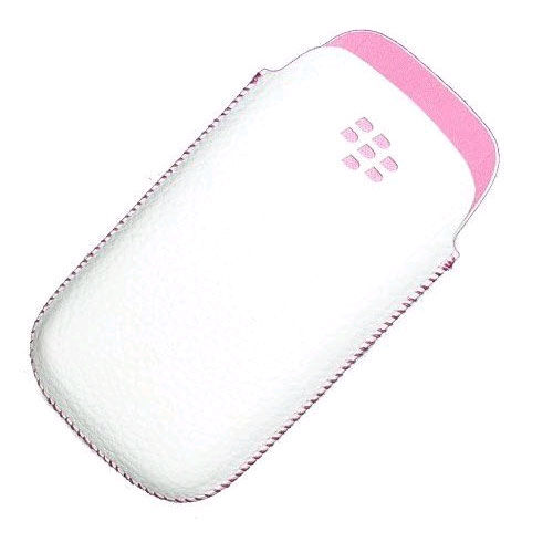 BlackBerry Koskin Pocket Pouch for BlackBerry Pearl 9100 3G - Pink/White