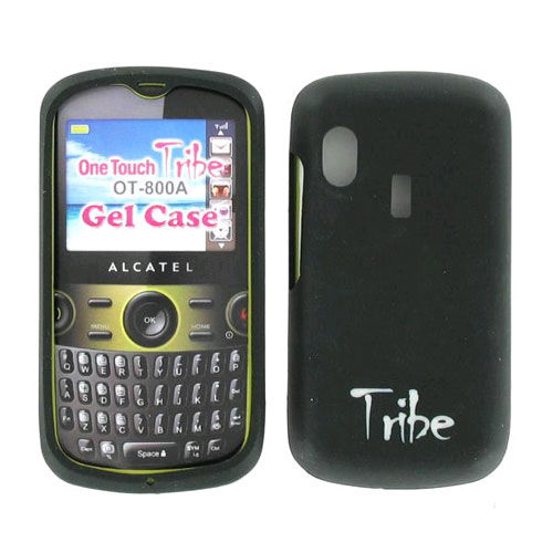 Alcatel One Touch Tribe OT-800A Silicon Gel Skin Case BLK800AGEL (Black)