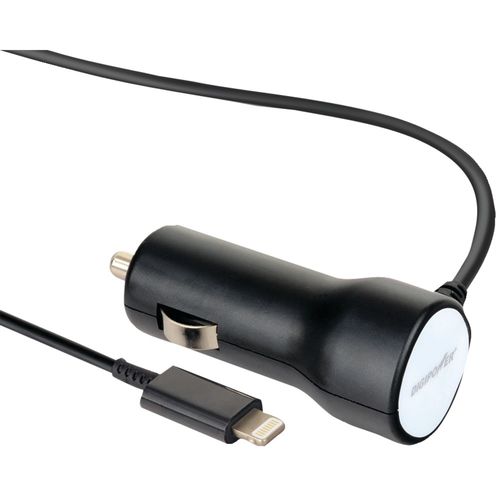 DIGIPOWER IP-PCL501H 1-Amp Car Charger with Lightning(TM) Connector, 3.3ft