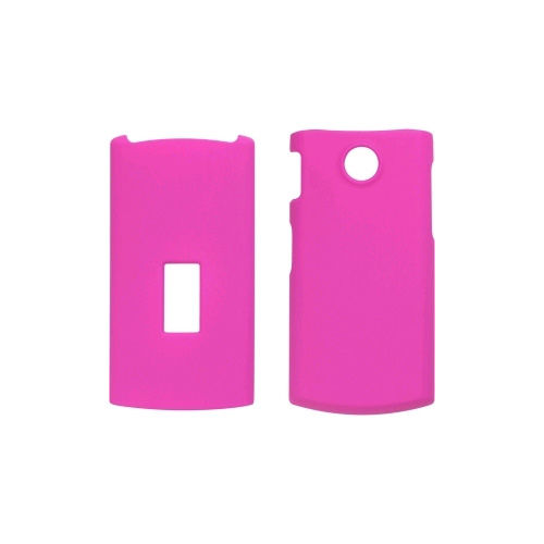 Soft Touch Snap-On Case for LG GD570 dLite - Hot Pink