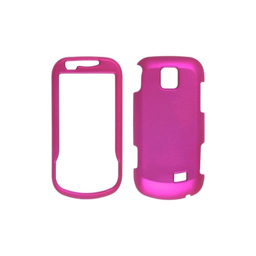 Soft Touch Snap-On Case for Samsung Intercept SPH-M910 - Hot Pink