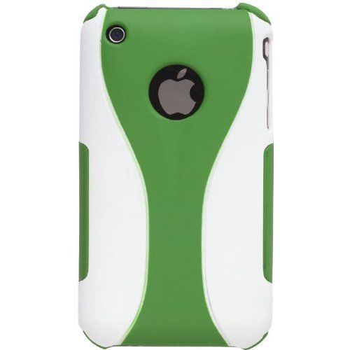 Wireless Solutions Duo Snap-On Case for iPhone 3G, 3GS (Green/White)