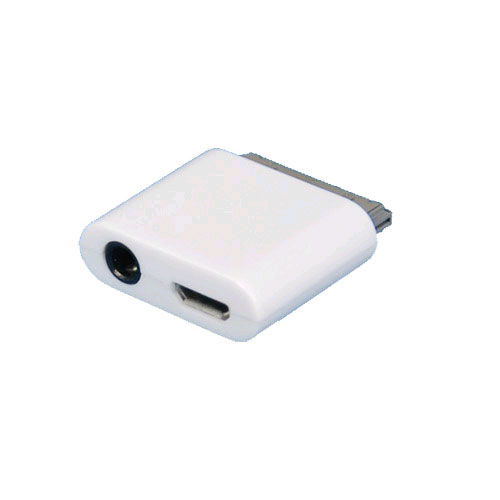 SellNet Micro USB Line Out Adapter for iPhone 3G/3GS 4/4S iPad 1/2 iPod, (White)