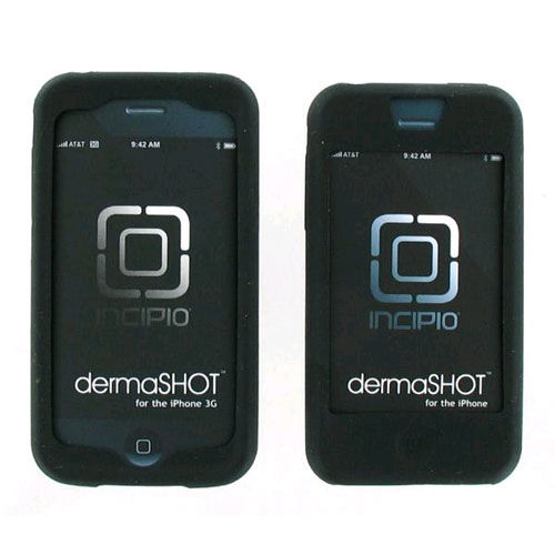 2 Pack - Incipio dermaSHOT Silicone Case for iPhone 2G and iPhone 3G/3GS, Black