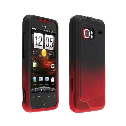 OEM Verizon Snap-On Case for HTC DROID Incredible 6300 (Red / Black Gradient)