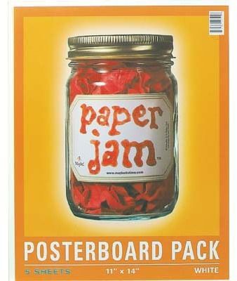 White Posterboard 11X14 - 5Ct"" Case Pack 24