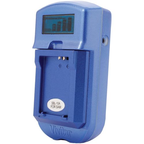 VIVITAR VIV-SC-3100-BLU-N LCD Battery Charger for Nikon(R) Batteries (Blue)