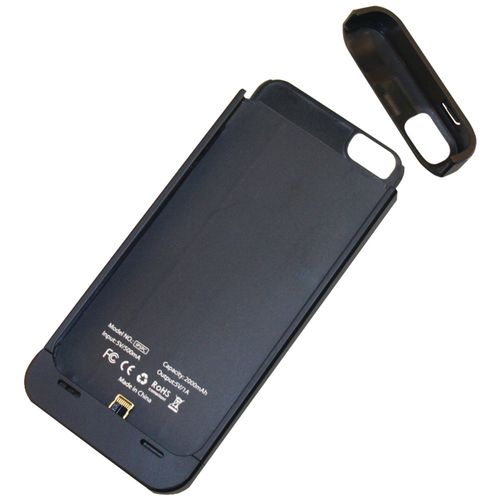 WIRELESS ONE IP5SPC 2,000mAh iPhone(R) 5 Power Case (Black)