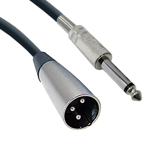 XLR Male to 1 / 4 Inch Mono Male Audio Cable, 25 foot