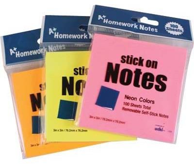 Sticky Notes Neon 100 Sheet Case Pack 12