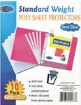 Sheet Protectors - 10 ct - 9"" x 11"" Case Pack 100