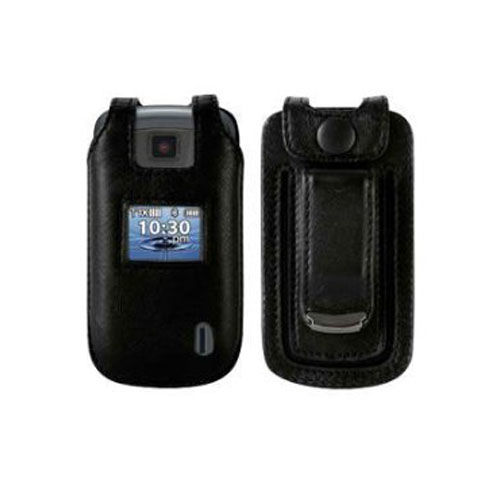 OEM Verizon LG Accolade VX5600 Fitted Case (Black Leather)