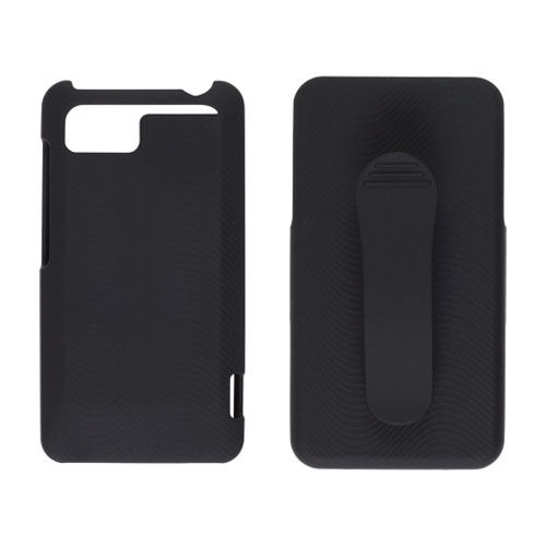 Wireless Solutions Holster/Shell Combo Soft Touch Snap-On Case for HTC Vivid