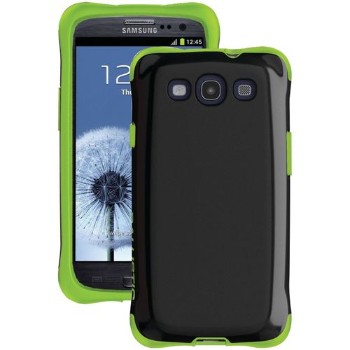 BALLISTIC AP1127-A005 Samsung(R) Galaxy S(R) III Aspira Case (Black/Lime Green)