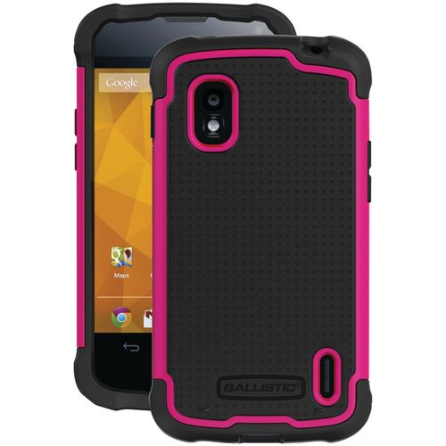 BALLISTIC SG1098-M365 LG(R) Nexus 4 SG Case (Black/Hot Pink)