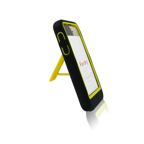 Apple iPhone 5 Black + Yellow Robotic Case