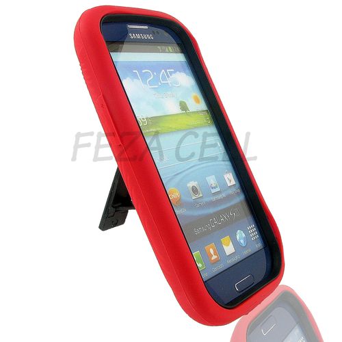 Samsung I9300/ I535/ L710/ T999/ I747 (Galaxy S III) Red Robotic Case