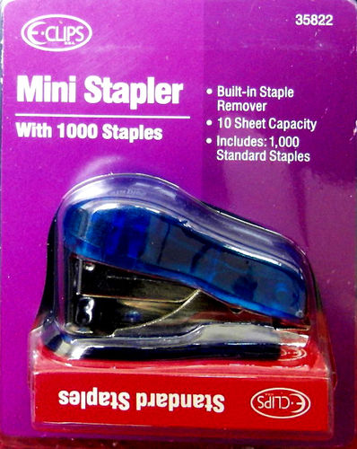 Mini Stapler with 1000 staples set Case Pack 48