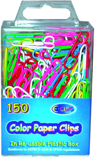 Color paper clips 150 count Case Pack 48