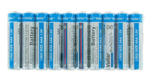 Vivitar Super Ultra Max High Power ""AAA"" Alkaline Batteries (10-Pack)