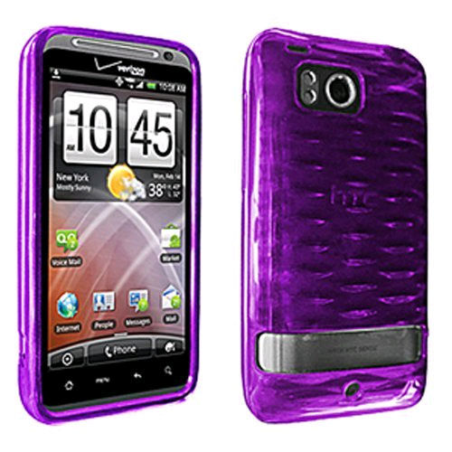 OEM Verizon High Gloss Silicone Case for HTC ThunderBolt 6400 (Purple)