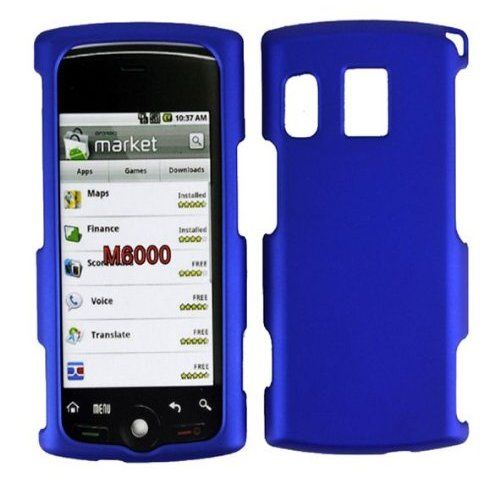 Rubberized Snap-On Case for Sprint Kyocera Zio M6000, Sanyo Zio SCP-8600 - Blue