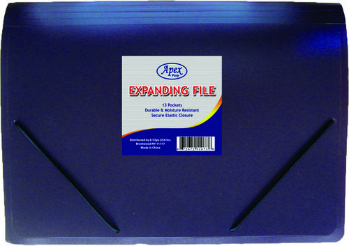 Expanding File Folder - 13 pocket - Letter size Case Pack 16