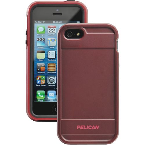 PELICAN CE1150i51AB16 iPhone(R) 5 Protector Series ProGear(R) Case (Dark Red/Black/Red)