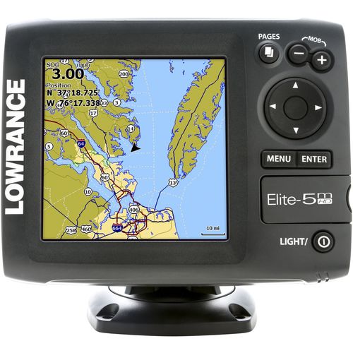 Elite-5M HD Chartplotter Gold Mappin