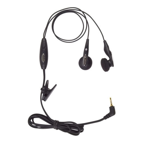 2.5mm Stereo Earbud Headset with mute, answer/end button - Universal
