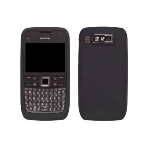 Wireless Solutions Silicone Gel Skin Case for Nokia E73 - Black
