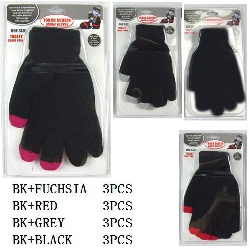 Phone Gloves Black for Smart Phone Case Pack 72
