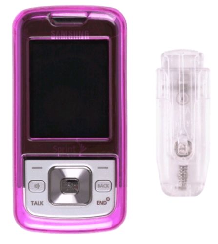 Snap-On Case with Ratcheting Belt Clip for Samsung SPH-M330, Dark Pink