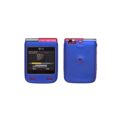 Soft Touch Snap-On Case for LG Lotus Elite LX610/Mystique UN610 - Blue