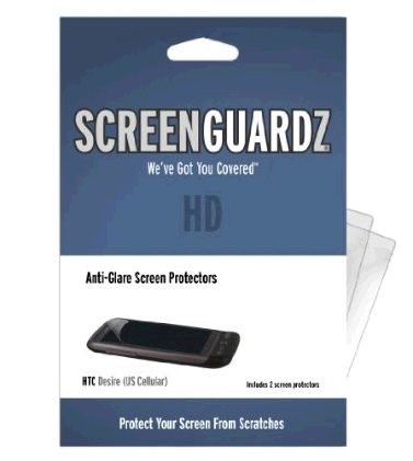 BodyGuardz ScreenGuardz HD Anti Glare Screen Protector for HTC Desire (2 Pack)