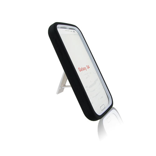 For Samsung I9500 (Galaxy S4) Black + White Robotic Case